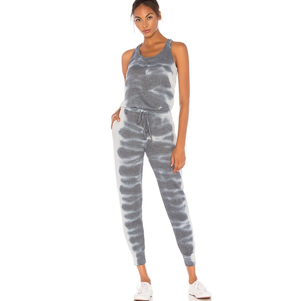 YFB Revolve Tie Dye Lounge Sweatshirt Jumpsuit L